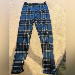 Plaid blue tights